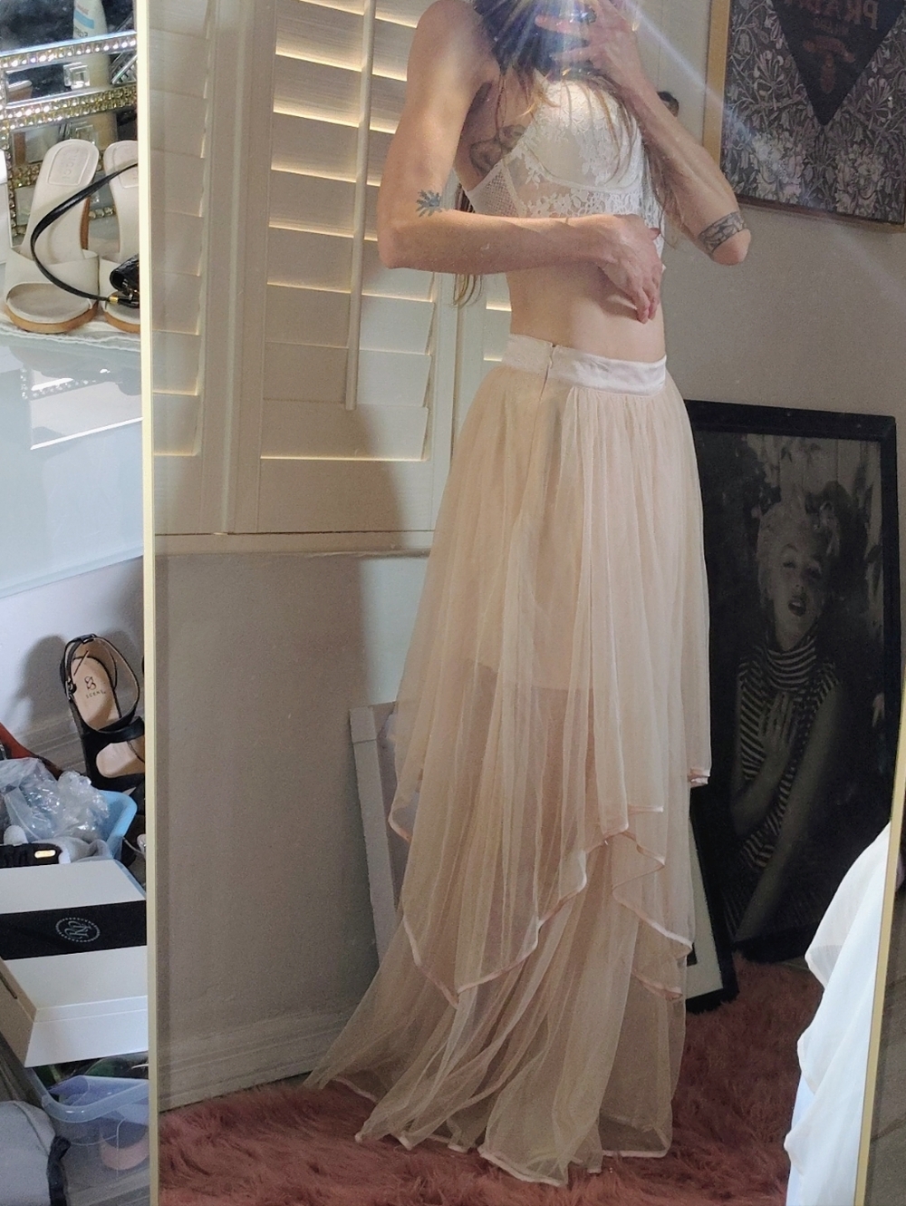 FREE PEOPLE Maxi Tule Skirt - Picture 7 of 17